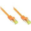 Image de Good Connections Patchkabel m. Cat.7 Rohkabel orange 0,25m