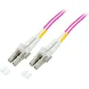 Image de Câble de raccordement LWL Duplex OM4 (Multimode, 50/125) LC/LC, 15m, Good Connections® (LW-815LC4)