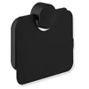 Image de Porte-papier Toilette Avec Couvercle, Acier Inoxydable, Noir Mat.
