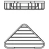 Image de Ideal Standard - Iom - Porte-savon Grille, Pour Angle, Chrome A9105aa