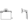 Image de Papierrollenhalter Iom A9127aa Avec Couvercle, Chromé - Ideal Standard