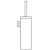 Image de Ideal Standard - Iom - Balayette De Wc Avec Support, Inox A9128my