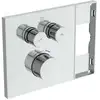 Image de Ideal Standard Ceratherm Navigo Solos - Mitigeur Thermostatique Encastré, 2 Sorties, Chrome A7894aa