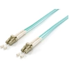 Image de equip Câble patch à fibres optiques LC/LC 50/125µ duplex OM3 turquoise 1m