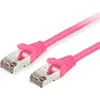 Image de Equip Câble patch Cat6 S/FTP 2xRJ45 0.50m rose LSZH Polybeutel