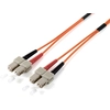 Image de Equip Câble de raccordement à fibre optique SC/SC, OS2, 2m
