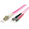 Image de Equip Patch Cable fibre optique LC/ST, OM4, 2m