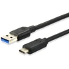 Image de Equip 12834107 câble USB USB 3.2 Gen 2 (3.1 Gen 2) 1 m USB A USB C Noir