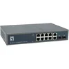 Image de LevelOne Switch 10x GE GEP-1221 2xGSFP 19" 150W 8xPoE+