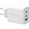 Image de Conceptronic ALTHEA12W 3-Port 65W GaN USB PD Charger - Adaptateur secteur - 65 Watt - 5 A (USB, 2 x USB-C) - blanc