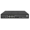 Image de Commutateur LevelOne Hilbert 10 ports Gigabit PoE Smart Lite - 8 sorties PoE - 2 x Gigabit SFP - PoE 802.3at/af - Puissance PoE maximale de 130 W - Géré - L2 - Gigabit Ethernet (10/100/1000) - Full duplex - Alimentation par Ethernet (PoE)