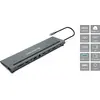 Image de Conceptronic DONN17G station d'accueil Avec fil USB 3.2 Gen 1 (3.1 Gen 1) Type-C Gris