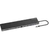 Image de Conceptronic 14-1 Dock USB-C->2xHDMI DP 2xUSB-C 3xUSB-A+ sw