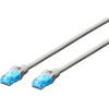 Image de DIGITUS Patchkabel RJ45 U/UTP Cat5e 7.00m grau Hebelschutz Polybeutel