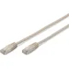 Image de Câble patch RJ45 SF/UTP Cat5e DIGITUS 10.00m gris Polybag