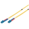 Image de DIGITUS LWL Patchkabel LC/LC 09/125µm Singelmode Duplex Halogenfrei mit Messprotokoll gelb 7m