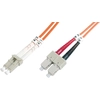 Image de Câble patch à fibres optiques DIGITUS, LC-Duplex - SC-Duplex, OM2, 5,0 m
