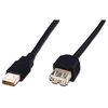 Image de Câble d'extension USB 2.0 DIGITUS type A -A mâle/femelle 5.0m noir