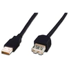 Image de DIGITUS USB 2.0 Verlängerungskabel Typ A -A St/Bu 3.0m, sw
