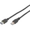 Image de DIGITUS USB 3.0 Verlängerungskabel Typ A -A St/Bu 1.8m, sw