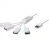 Image de DIGITUS USB-Hub 4-Port 2.0->4xA2.0 integr. Kabel weiß