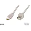 Image de DIGITUS USB 2.0 Verlängerungskabel Typ A -A St/Bu 1.8m,beige