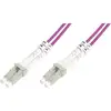 Image de Digitus - Dk-2533-02-4 Fibre Optique Fo Câble De Raccordement 2.00 M Violet [1x Lc Mâle - 1x Lc Mâle] 50/125   Multimode Om4 X43886