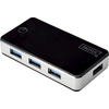Image de DIGITUS USB-Hub 4-Port 3.0->4xA3.0 m.Netzteil schwarz