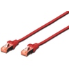 Image de DIGITUS Patchkabel Cat6 S/FTP 2xRJ45 0.5m rot Hebelschutz Polybeutel