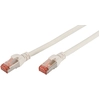 Image de DIGITUS Patchkabel Cat6 S/FTP 2xRJ45 0.5m weiß Hebelschutz