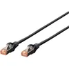 Image de Digitus - Dk-1644-010/bl Rj45 Câble Réseau, Câble Patch Cat 6 S/ftp 1.00 M Noir Sans Halogène, Torsadé Par Paire, Avec Cliquet D'Encastrement, Igni S138641