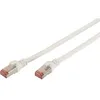Image de Digitus - Dk-1644-010/wh Rj45 Câble Réseau, Câble Patch Cat 6 S/ftp 1.00 M Blanc Ignifuge, Feuille De Blindage, Blindage Par Tresse, Blindé, Sans Ha X712431