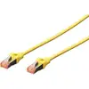 Image de Digitus - Dk-1644-010/y Rj45 Câble Réseau, Câble Patch Cat 6 S/ftp 1.00 M Jaune Sans Halogène, Torsadé Par Paire, Avec Cliquet D'Encastrement, Igni S134721