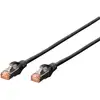 Image de Digitus - Dk-1644-020/bl Rj45 Câble Réseau, Câble Patch Cat 6 S/ftp 2.00 M Noir Sans Halogène, Torsadé Par Paire, Avec Cliquet D'Encastrement, Igni S133051
