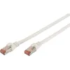 Image de Digitus - Dk-1644-100/wh Rj45 Câble Réseau, Câble Patch Cat 6 S/ftp 10.00 M Blanc Ignifuge, Feuille De Blindage, Blindage Par Tresse, Blindé, Sans H X711931