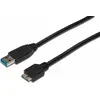 Image de DIGITUS USB 3.0 Anschlusskabel Typ A -mikro B St/St 0.25m sw