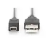 Image de Digitus AK-300130-018-S câble USB USB 2.0 USB A Mini-USB B 0,48 Gbit/s Noir - Neuf