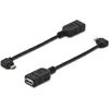 Image de DIGITUS USB Adapter/Konverter,OTG,micro B/St-A/Bu,0,15m,sw