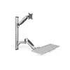 Image de Digitus DA-90354 support d'écran plat pour bureau 68,6 cm (27 ) Mur Argent - Neuf