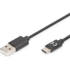 Image de Câble de connexion USB 2.0 DIGITUS type C -A mâle/femelle 3.0m, sw