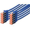 Image de DIGITUS CAT 6 S/FTP Patchkabel, 10 Stück, 1m, blau