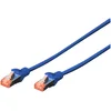 Image de DIGITUS DK-1644020-B-10 DIGITUS Patchcable Cat 6, S/FTP, 2,0 m, blau, 10er