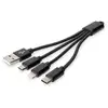 Image de Digitus Câble de charge USB 3 en 1, 0,15m - Neuf