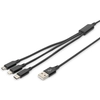 Image de Digitus AK-300160-010-S câble USB 1 m USB A USB C Noir