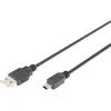 Image de Digitus DB-300130-030-S Digitus USB 2.0-Anschlusskabel, Typ A auf Mini B 3,0m sw