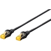 Image de DIGITUS DK-1644-A-0025-BL-10 Câble patch 10 paires, cat. 6A, S/FTP, 0,25 m, noir, set