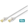 Image de Digitus Câble de brassage CAT 6A S/FTP, 10 pièces - Neuf