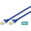 Image de DIGITUS DK-1644-A-020-B Câble patch DIGITUS, cat. 6A, S/FTP, 2,0 m, bleu, set