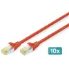 Image de Digitus Câble de brassage CAT 6A S/FTP, 10 pièces - Neuf
