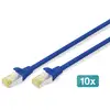 Image de Digitus Câble de brassage CAT 6A S/FTP, 10 pièces - Neuf